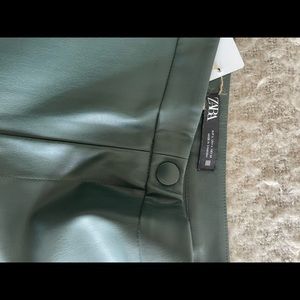 Zara faux leather leggings